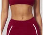 Plain Mock Two Piece Sport Bra Top
