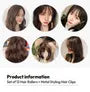 Set: Hair Roller + Metal Styling Hair Clip