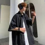 Oversized Pocket-Front Plain Shirt