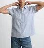 Short Sleeve Plaid Slim-Fit Shirt