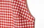Mock Neck Gingham Slit Crop Tank Top / Mid Rise Ruched Straight Leg Capri Pants