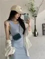 Plain Midi Bodycon Tank Dress