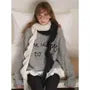 Shirred Knit Narrow Scarf
