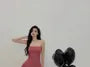 Strapless Plain Layered Ruffle Hem Mini Bodycon Dress