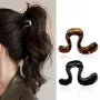 Wavy Acrylic Hair Claw Clip