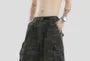 Mid Rise Camouflage Capri Wide Leg Cargo Pants