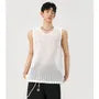 Crewneck Mesh Plain Tank Top
