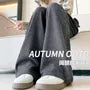 Mid Rise Plain Wide Leg Pants