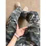 Drawstring Waist Camouflage Straight Leg Sweatpants