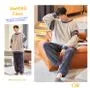 Pajama Set: Long-Sleeve Coral Fleece Top + Pants