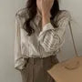 Long-Sleeve Collared Striped Shirt