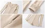 Long-Sleeve Scoop Neck Plain Slim Fit Jumpsuit