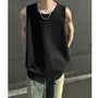 Crewneck Plain Knit Tank Top