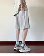 Drawstring Waist Sweat Shorts