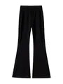 High Waist Plain Bootcut Sweatpants