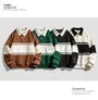 Long-Sleeve Striped Polo-Neck Sweatshirt