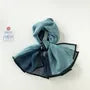 Piped Two-Tone Chiffon Scarf