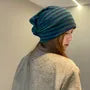 Striped Multi-Way Knit Scarf / Beanie
