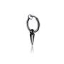 Stainless Steel Cone Dangle Hoop Earring