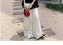 Maternity Sleeveless V-Neck Plain Top / High Waist Wide Leg Pants / Set