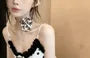 Set: Polka Dot Bikini Top + Swim Skirt + Panties