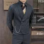 Pinstriped Double Breasted Vest