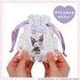 Sanrio Gingham Check Mini Drawstring Pouch Kuromi