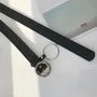 Faux Leather Round Buckle Belt
