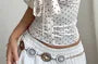 Drawstring Polka Dot Tube Top