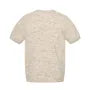 Short-Sleeve Crewneck Plain Knit Top