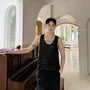 Scoop Neck Sequin Tank Top