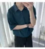 Short-Sleeve Loose Plain Shirt
