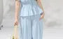Set: Short-Sleeve V-Neck Lace Panel Smocked Blouse + High Waist Plain Wide Leg Pants
