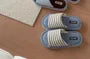 Couple Matching Striped Home Slippers