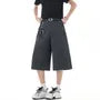 Mid Rise Plain Wide Leg Shorts