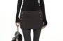 Low Waist Plain Mini Pencil Skirt