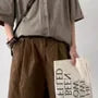 Mid Rise Plain Shorts
