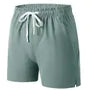 Drawstring Waist Plain Shorts