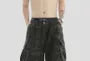 Mid Rise Camouflage Capri Wide Leg Cargo Pants