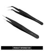 Stainless Steel False Eyelashes Tweezers (Various Designs)