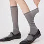 Slouchy Plain Long Socks
