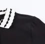 Short Sleeve Collared Contrast-Trim Slim-Fit Polo Top
