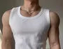 Round Neck Plain Ribbed Tank Top