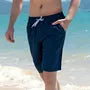 Drawstring Waist Plain Beach Shorts