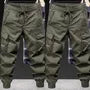 Drawstring Waist Plain Harem Cargo Pants