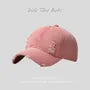 Washed Distressed Denim Baseball Cap