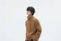 Mock Neck Rhinestone Detail Fluffy Sweater