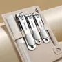 Set of 5: Stainless Steel Nail Clipper + Nail File + Earpick (Various Designs)