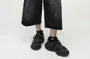 Mid Rise Washed Capri Wide Leg Jeans