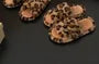Leopard Patterned Fluffy Home Slippers